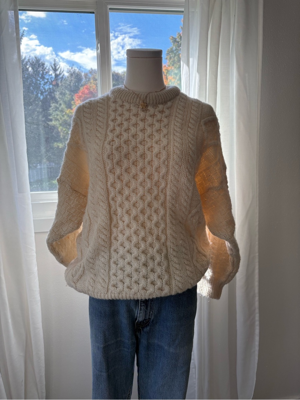 Aran crafts wool sweater